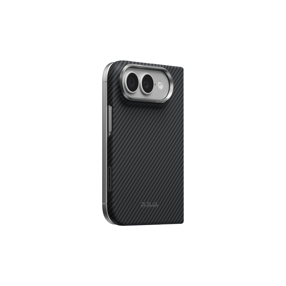 iPhone Duo,600D Black/Grey (Twill) (PitaTap™),Back Case Only