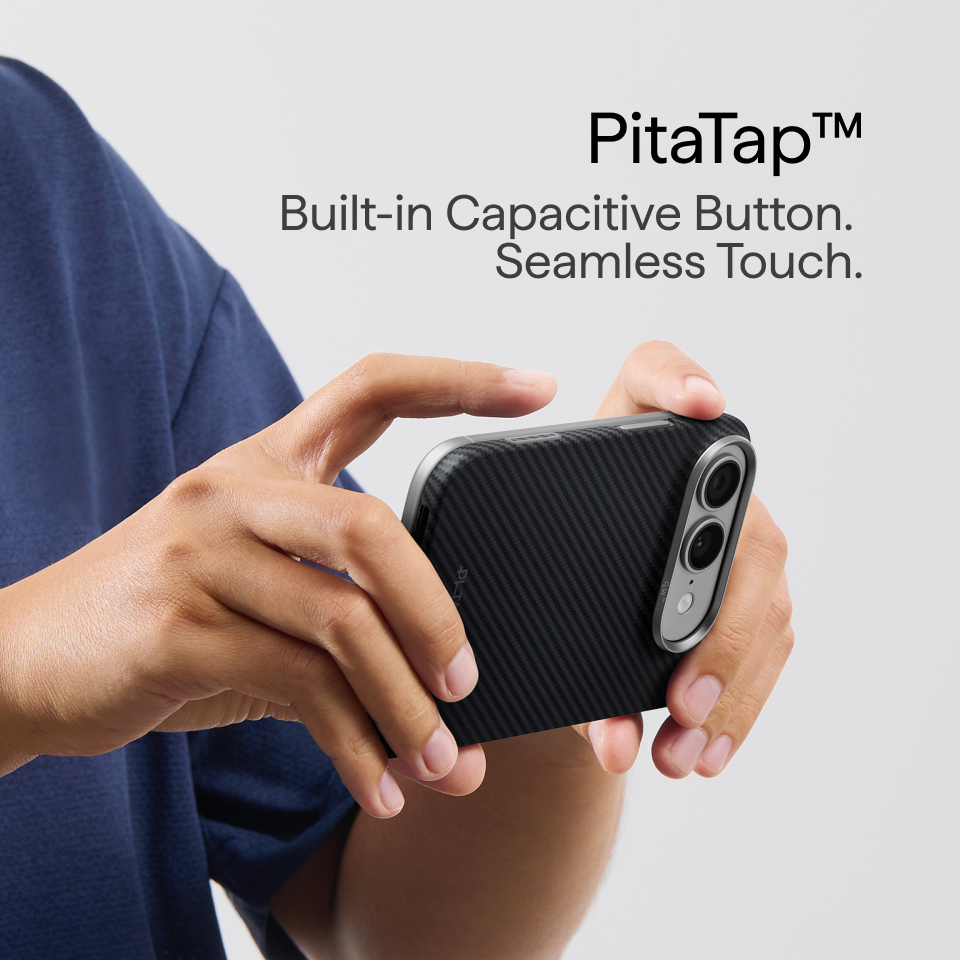 iPhone Duo,600D Black/Grey (Twill) (PitaTap™),Back Case Only