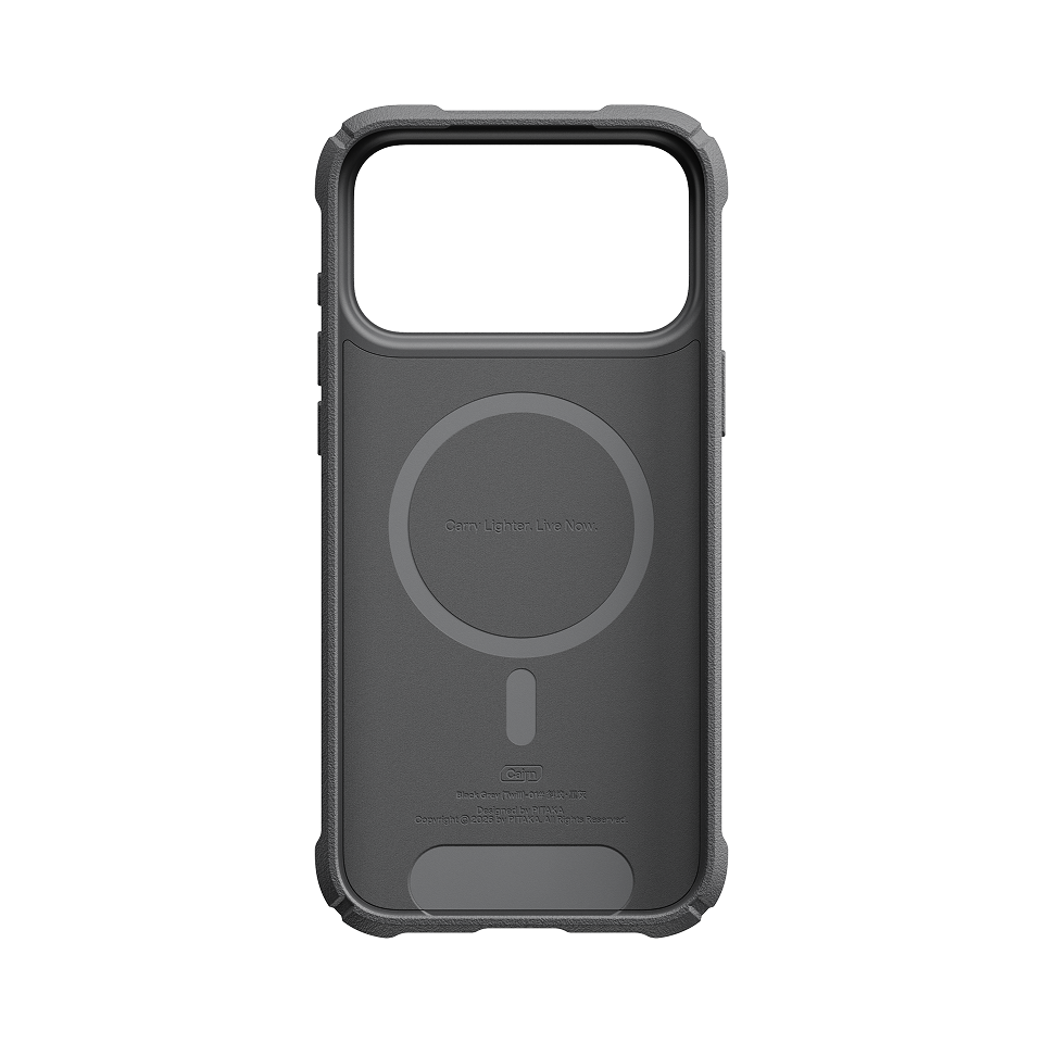 iPhone 18 Pro Max+iPhone 18 Pro,600D Black/Grey (Twill),Cairn Case