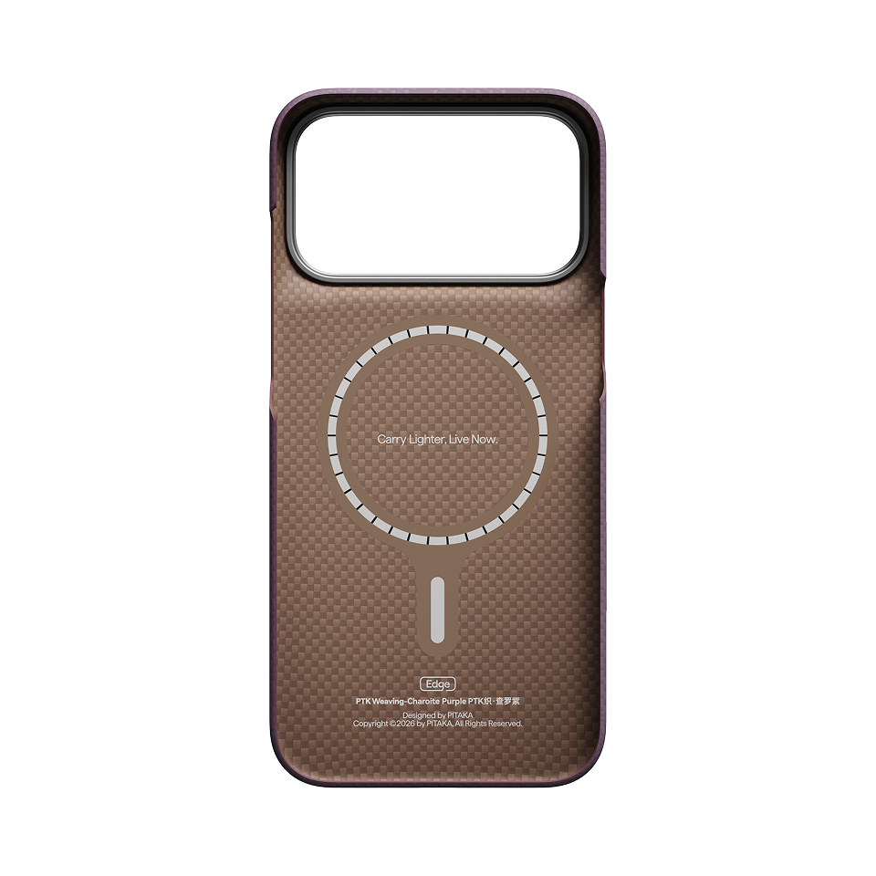 iPhone 18 Pro Max+iPhone 18 Pro,PTK Weaving - Charoite Purple (PitaTap™)
