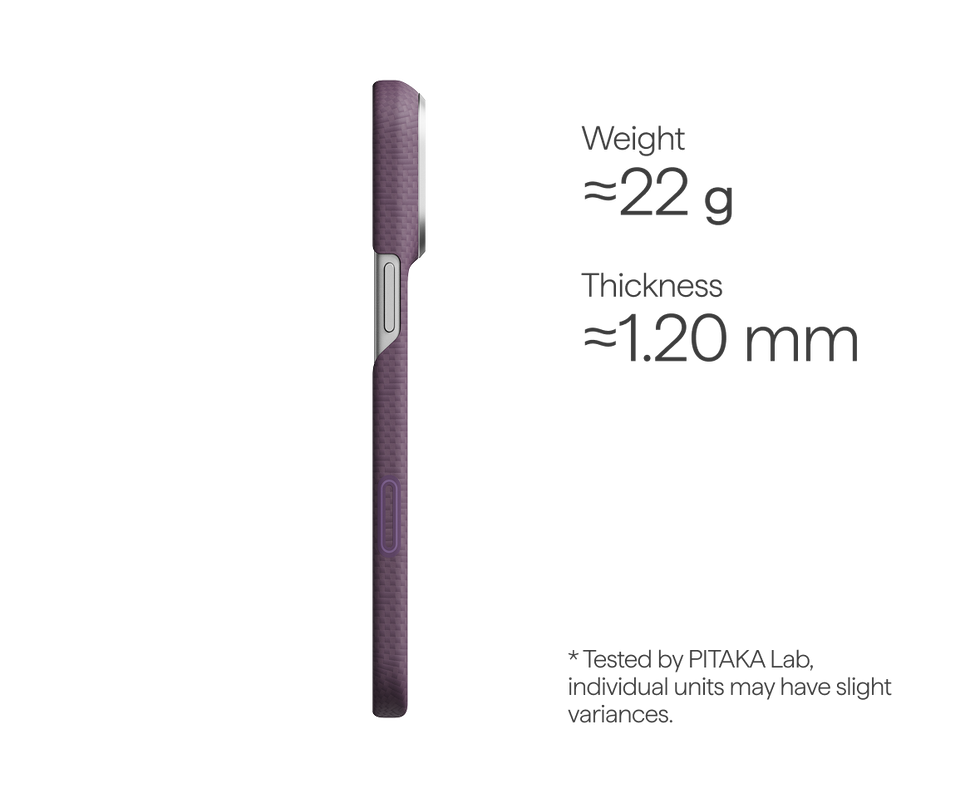 iPhone 18 Pro Max+iPhone 18 Pro,PTK Weaving - Charoite Purple (PitaTap™)