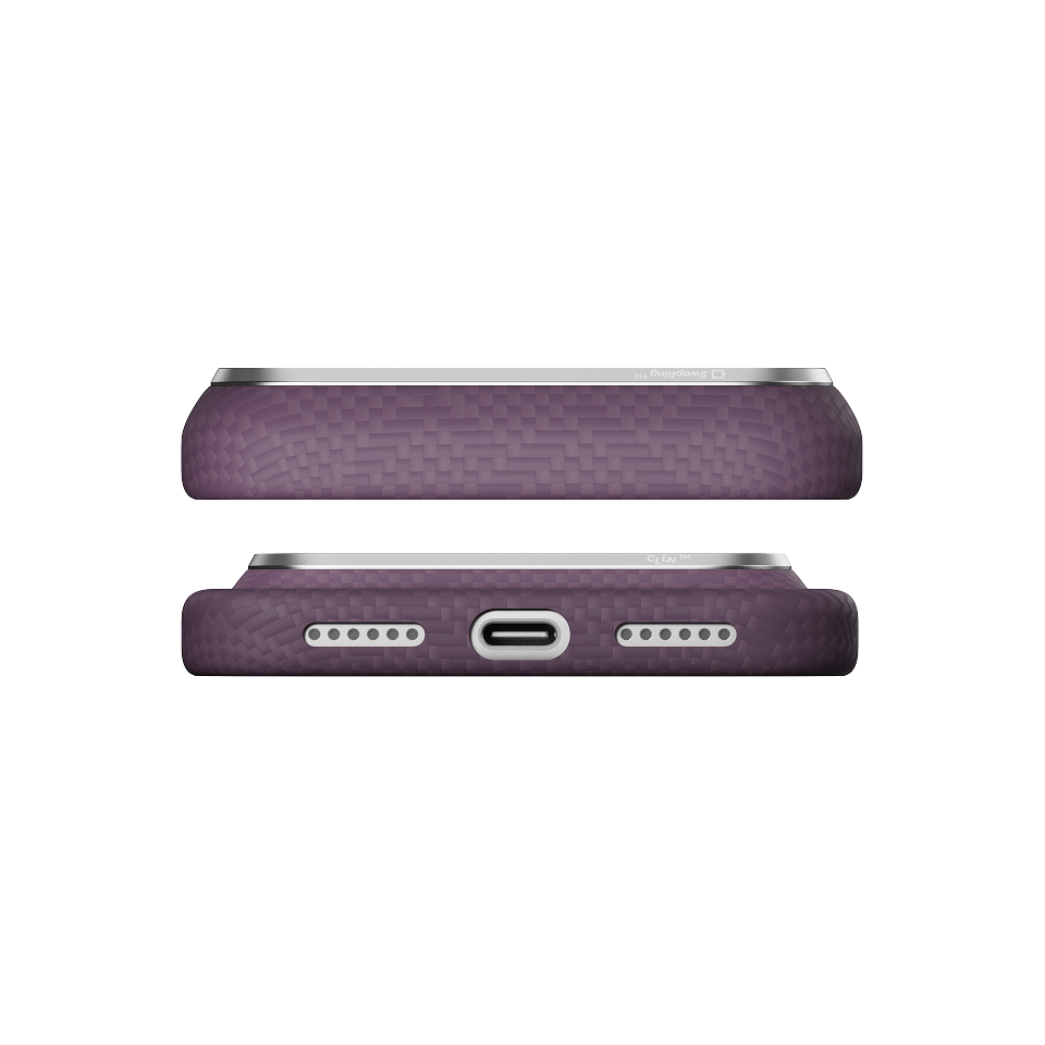 iPhone 18 Pro Max+iPhone 18 Pro,PTK Weaving - Charoite Purple (PitaTap™)