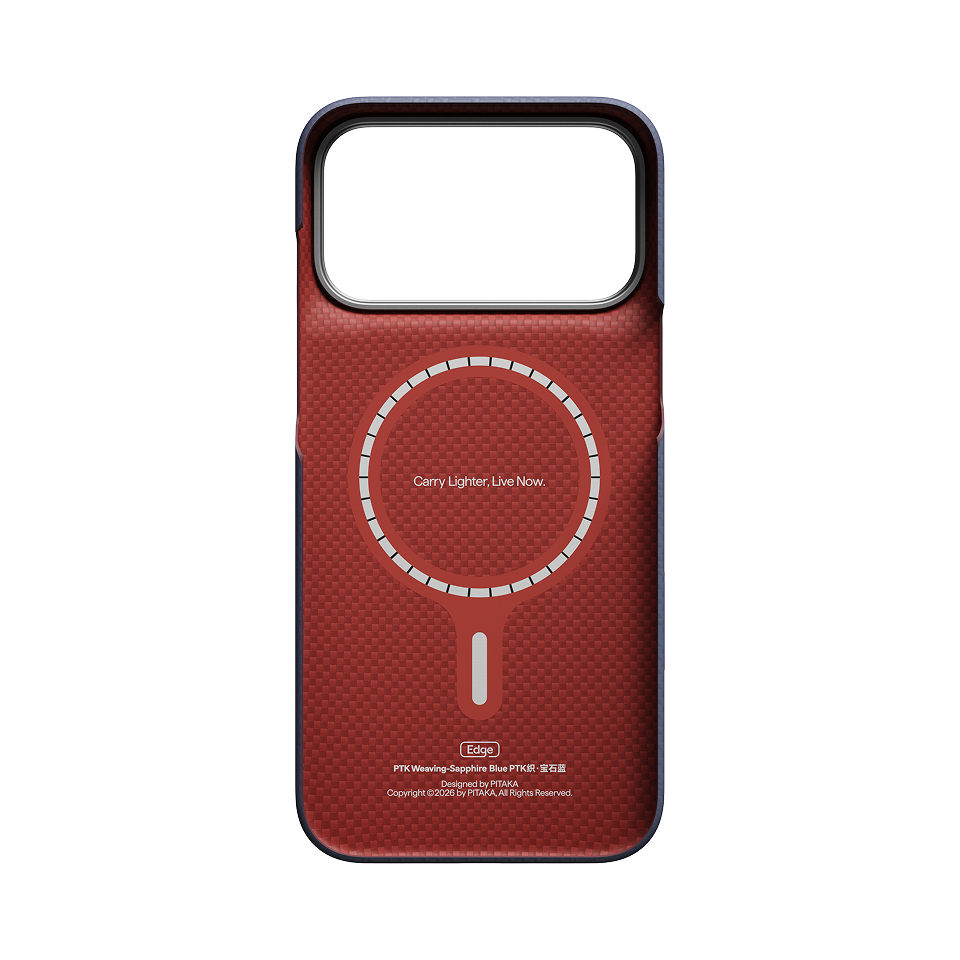 iPhone 18 Pro Max+iPhone 18 Pro,PTK Weaving - Sapphire Blue (PitaTap™)