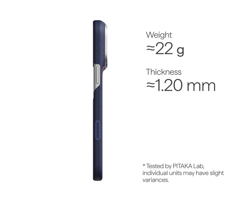 iPhone 18 Pro Max+iPhone 18 Pro,PTK Weaving - Sapphire Blue (PitaTap™)