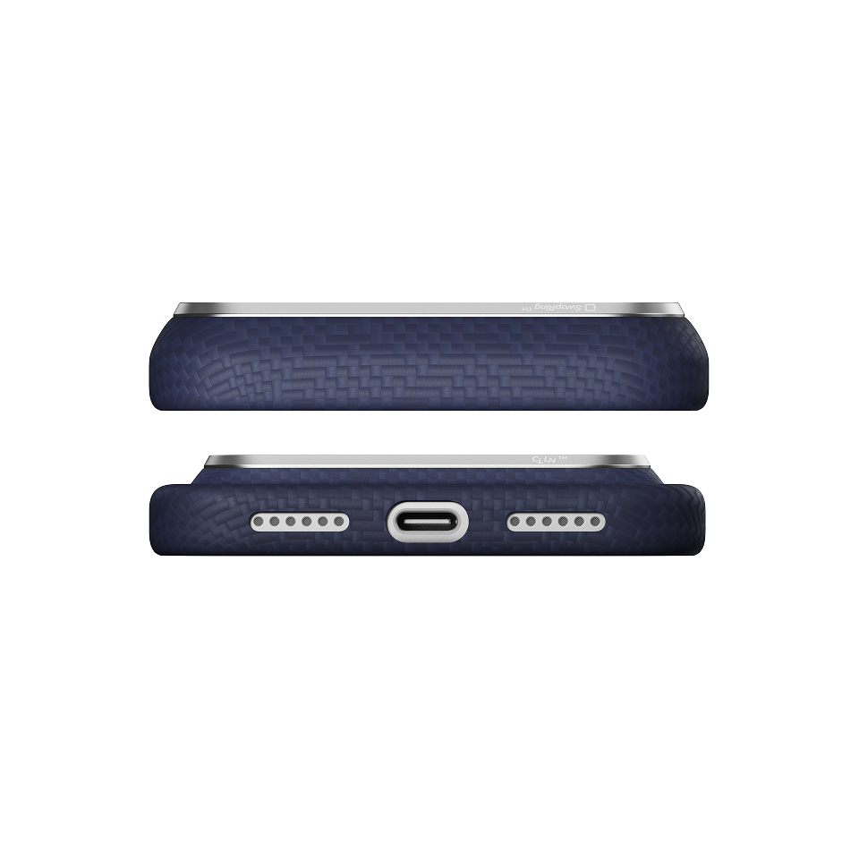 iPhone 18 Pro Max+iPhone 18 Pro,PTK Weaving - Sapphire Blue (PitaTap™)