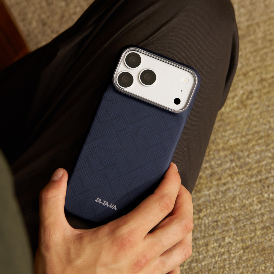iPhone 18 Pro Max+iPhone 18 Pro,PTK Weaving - Sapphire Blue (PitaTap™)