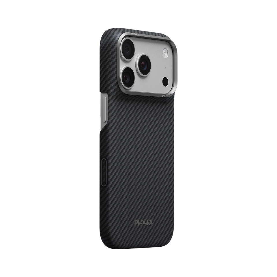 iPhone 18 Pro Max,600D Black/Grey (Twill) (PitaTap™)