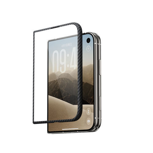 iPhone Duo / Front Case With Glass / 600D Black/Grey (Twill)