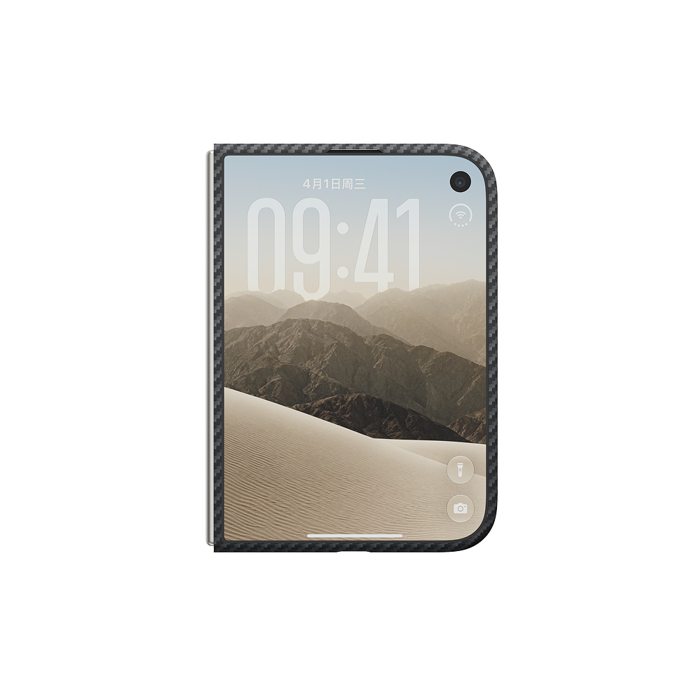 iPhone Duo,600D Black/Grey (Twill),Front Case With Glass