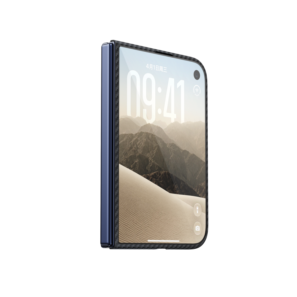 iPhone Duo,600D Black/Grey (Twill),Front Case With Glass
