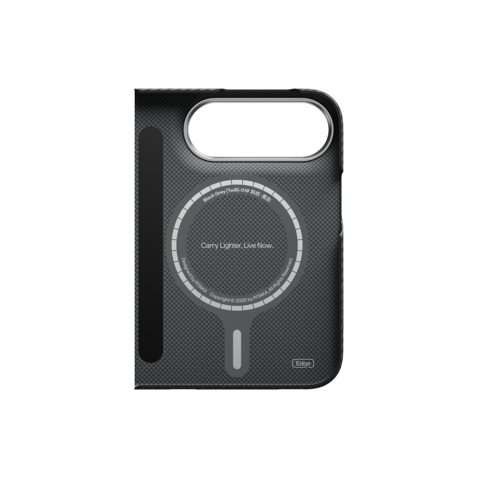 iPhone Duo,600D Black/Grey (Twill) (PitaTap™),Suite Case Without Hinge