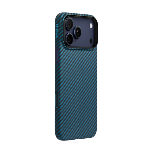 iPhone 17 Pro Max / Black/Blue (PitaTap™) / Ultra-Slim Case