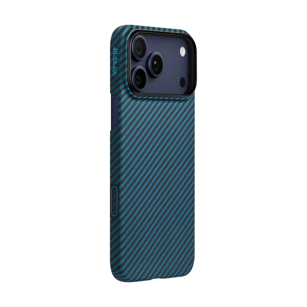 iPhone 17 Pro Max+iPhone 17 Pro,Black/Blue (PitaTap™),Ultra-Slim Case