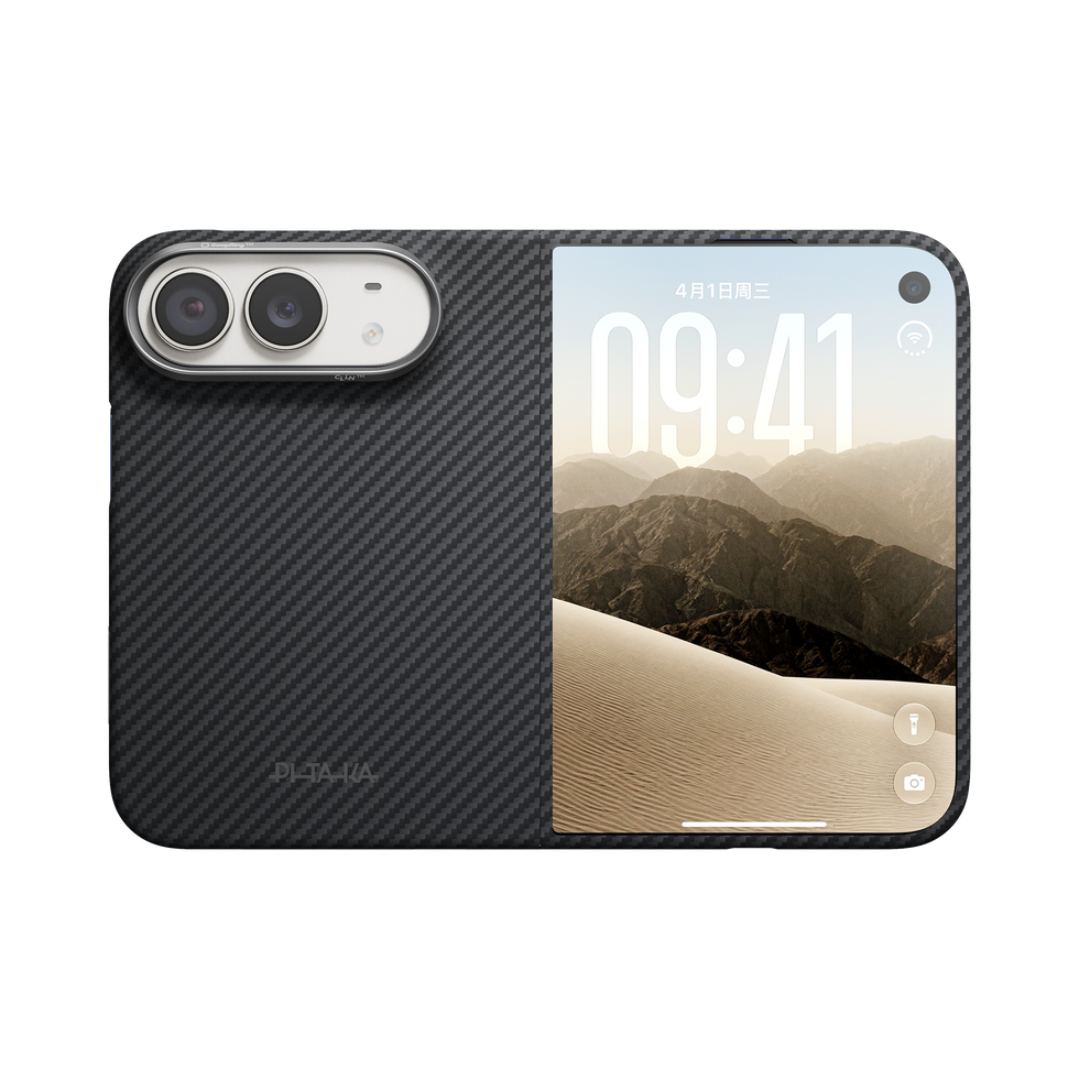iPhone Duo,600D Black/Grey (Twill) (PitaTap™),Suite Case Without Hinge