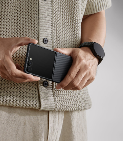 غطاء هاتف من ألياف الأراميد لهاتفي Samsung Galaxy Z Fold / Flip7