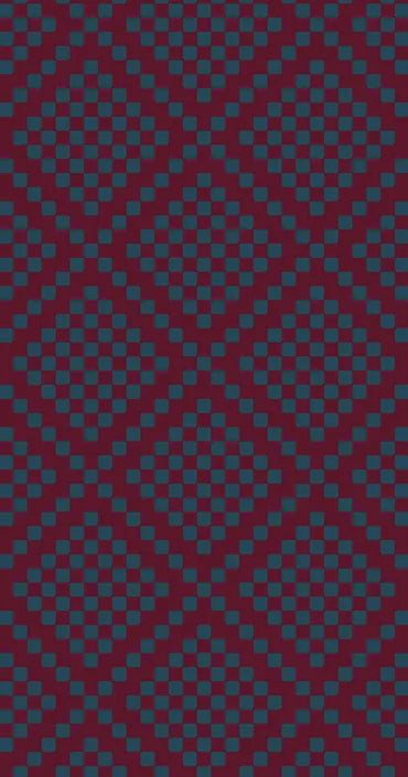 Blue's Red Argyle weave detail
