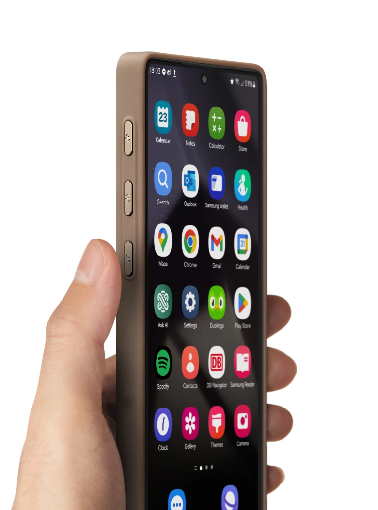 غطاء PinButton لهاتفي Samsung Galaxy S25 / S24 Ultra