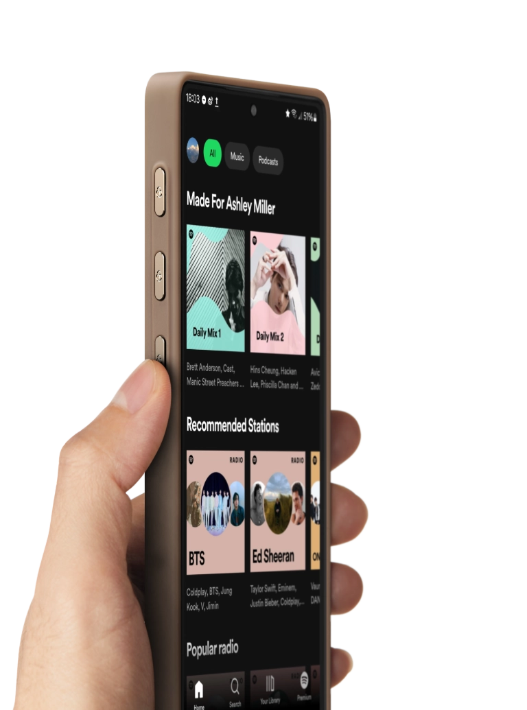 غطاء PinButton لهاتفي Samsung Galaxy S25 / S24 Ultra