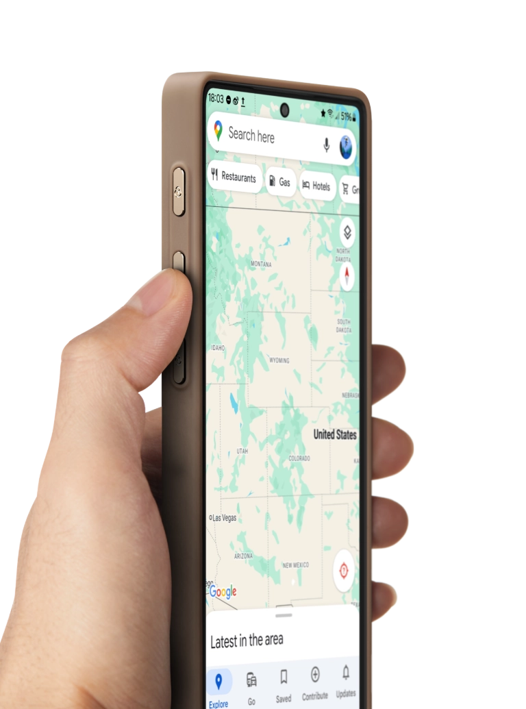 غطاء PinButton لهاتفي Samsung Galaxy S25 / S24 Ultra