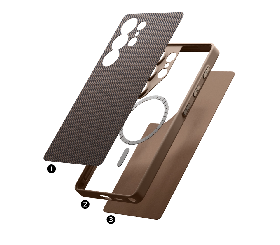 غطاء PinButton لهاتفي Samsung Galaxy S25 / S24 Ultra