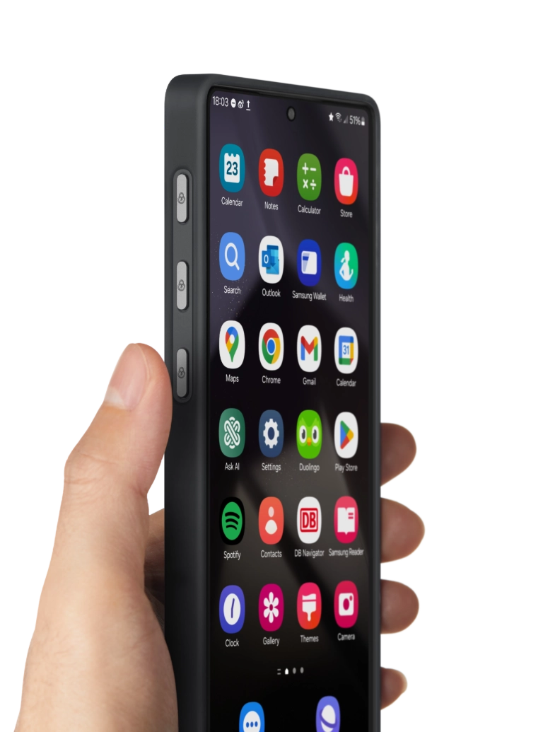 غطاء PinButton لهاتفي Samsung Galaxy S25 / S24 Ultra