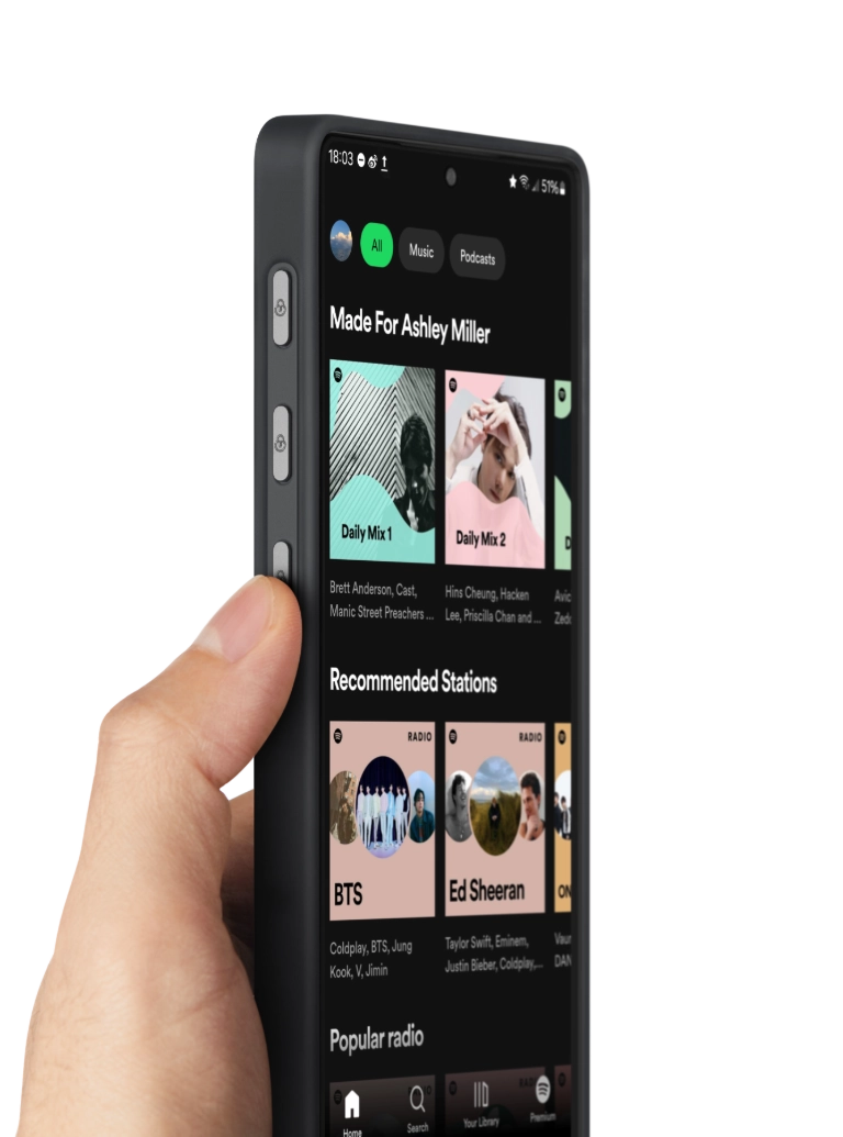 غطاء PinButton لهاتفي Samsung Galaxy S25 / S24 Ultra